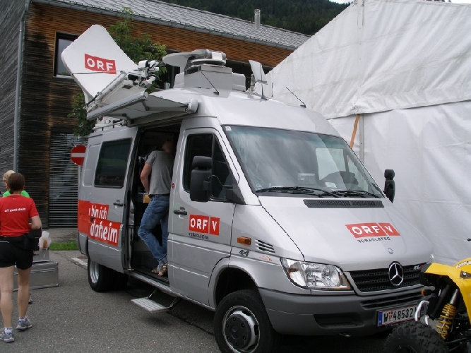 Das ORF berichtete live vom Wälderlauf