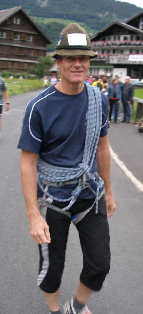 …. ein Bergsteiger in Ausrüstung
