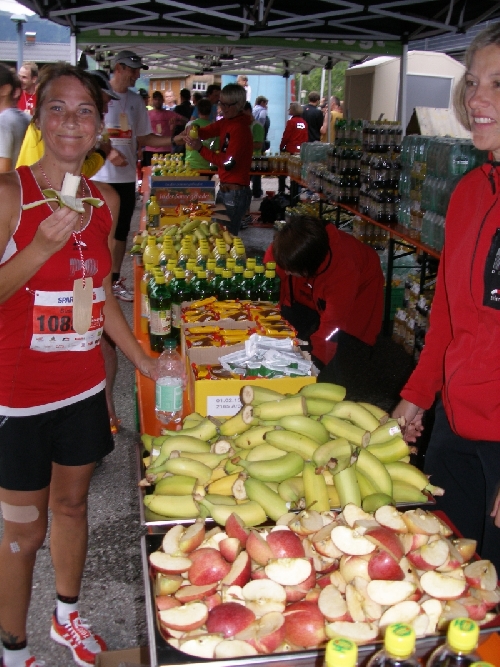 Auch Bananen und Äpfel gabs zur genüge