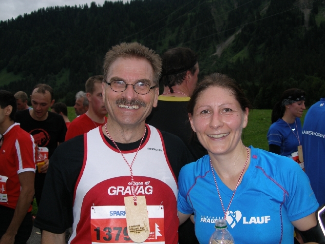 Felix lernte bei seinem Stopp and Go – Lauf Andrea kennen