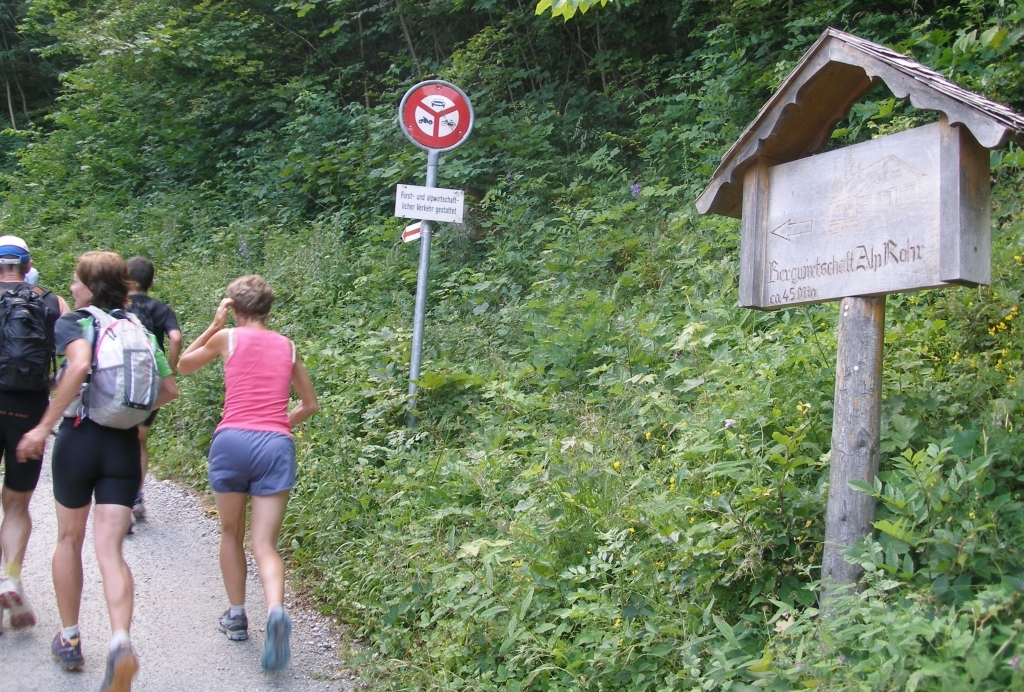 Weiter gings zum Gasthaus Alp Rohr