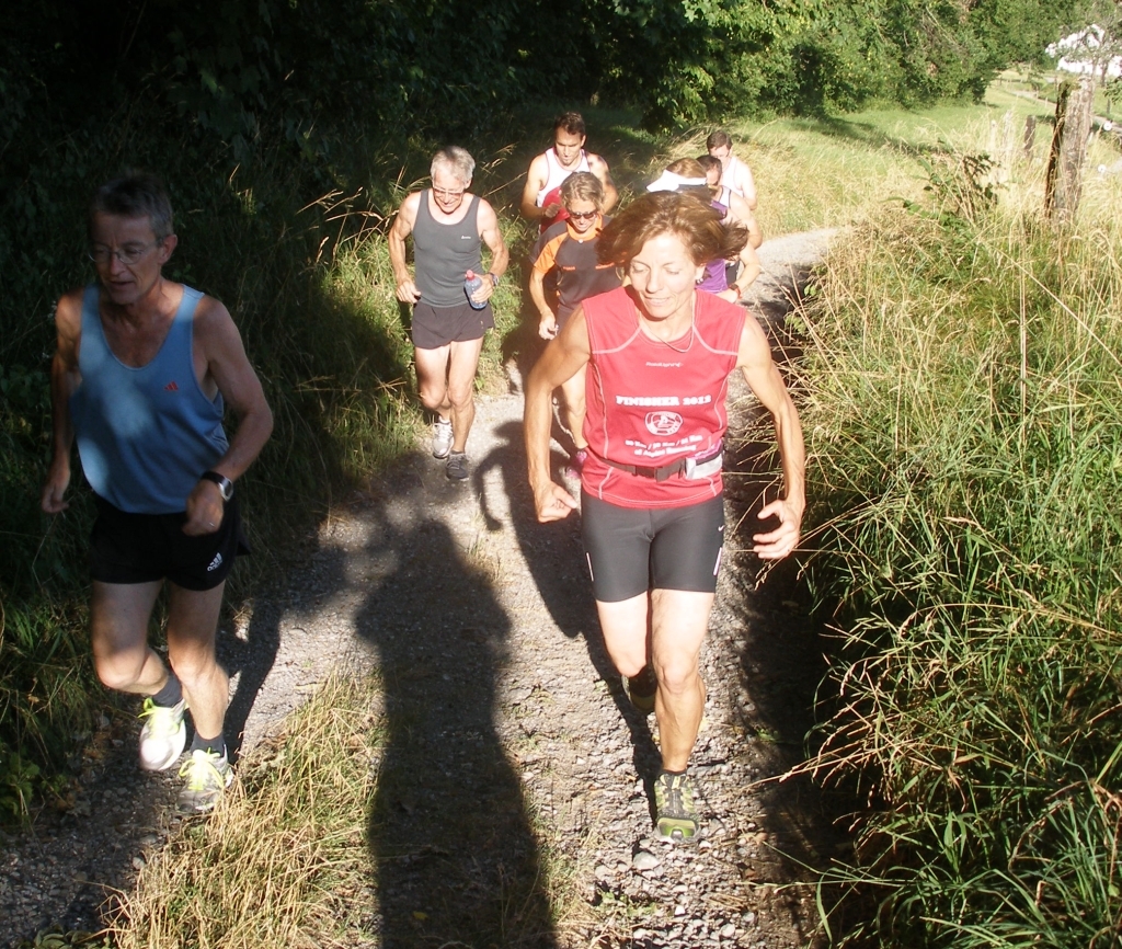 Steigung hinauf zum Chapf ob Lüchingen