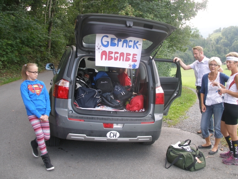 Gepäcktransport vom Start zum Ziel