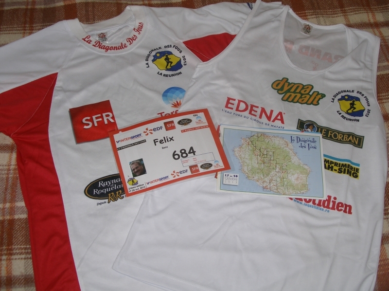 T-Shirts, Startnummer und der Streckenplan