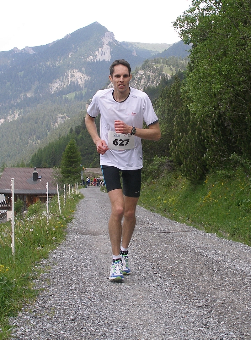 Zoltan vier Kilometer vor dem Ziel