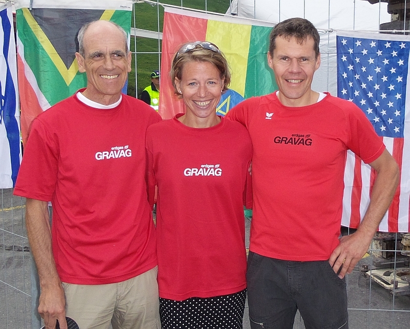 Sie sorgten für die Marathon-Podestplätze: Berni, Denise und Guido