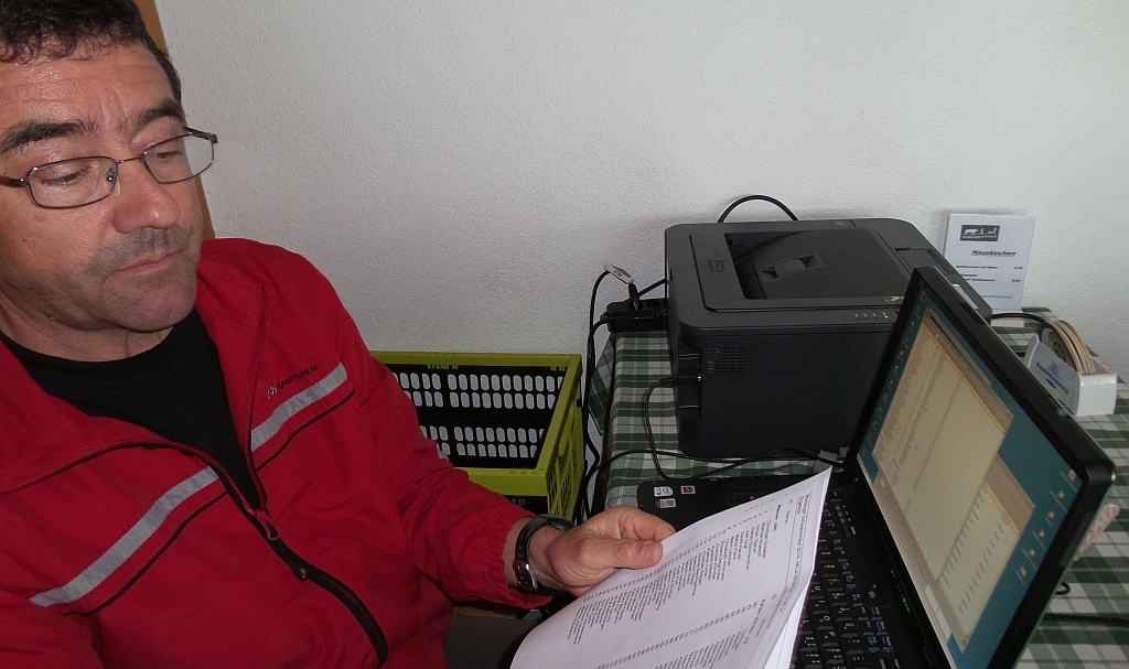 Dank Mario Ammann steht kurz nach dem Zieleinlauf des letzten Läufers die Rangliste zur Verfügung