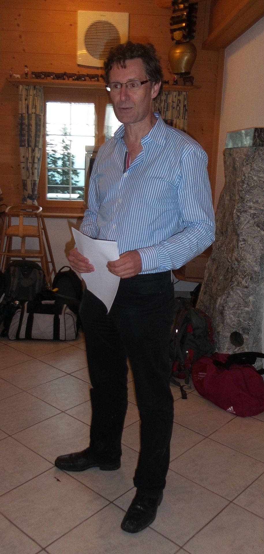 Mila-Präsident Heinz Brunner schliesst den Schwammlauf 14 mit dem Dank an alle Teilnehmer und der Rangverkündigung