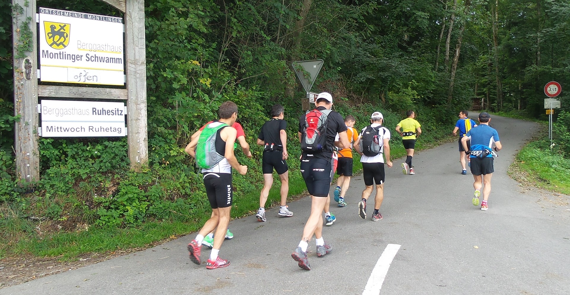 Ab gehts auf der Schwammstrasse Richtung Säntis