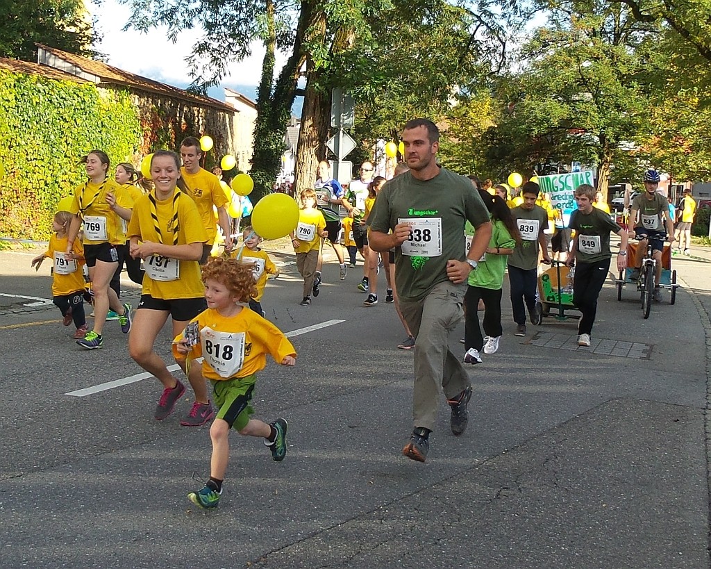 Alt und Jung laufen mit…..