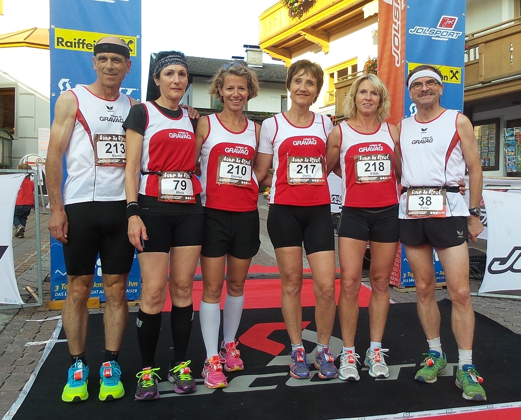 Vor dem Start zum ersten Wettkampfteil, dem Söller Zehner