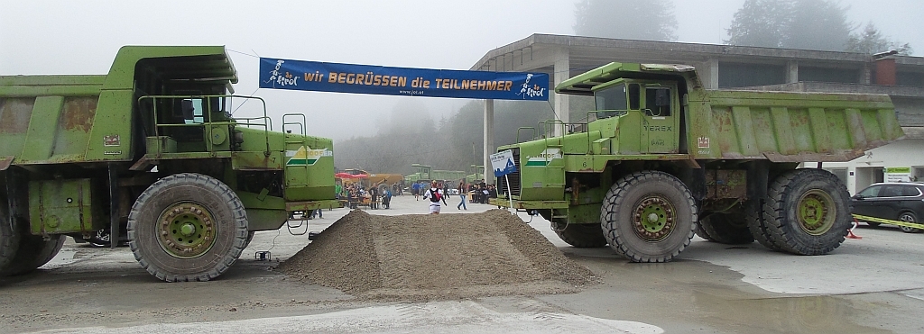 Der Trail führte durch einen Steinbrch mit ebnem speziell geschaffenen Hinderniss.