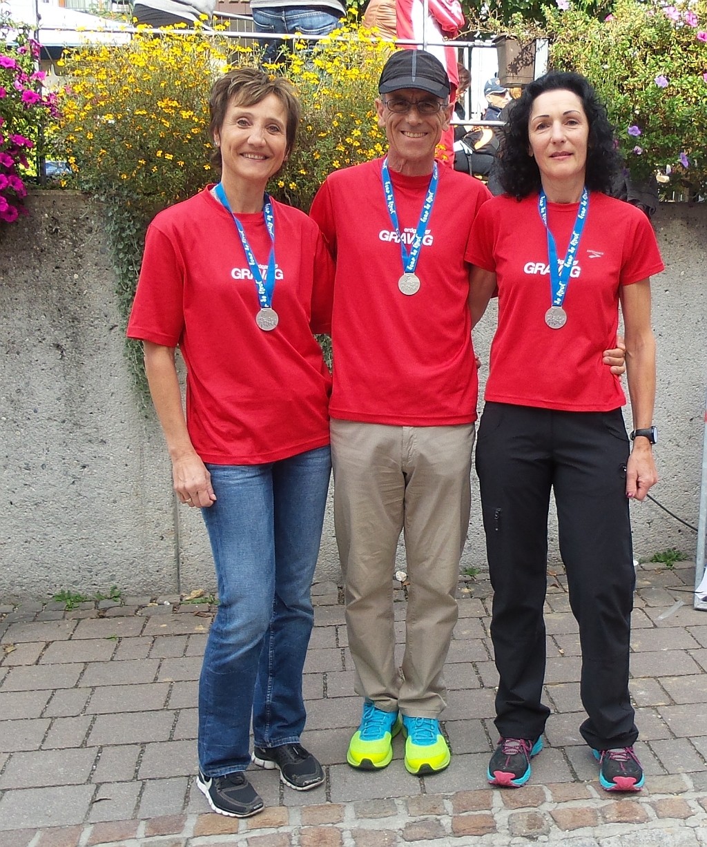 Drei mal Edelmetall für die Mila in den TdT-Gesamtwertgungen: Silber für Berni, Bronze für Doris und Rina