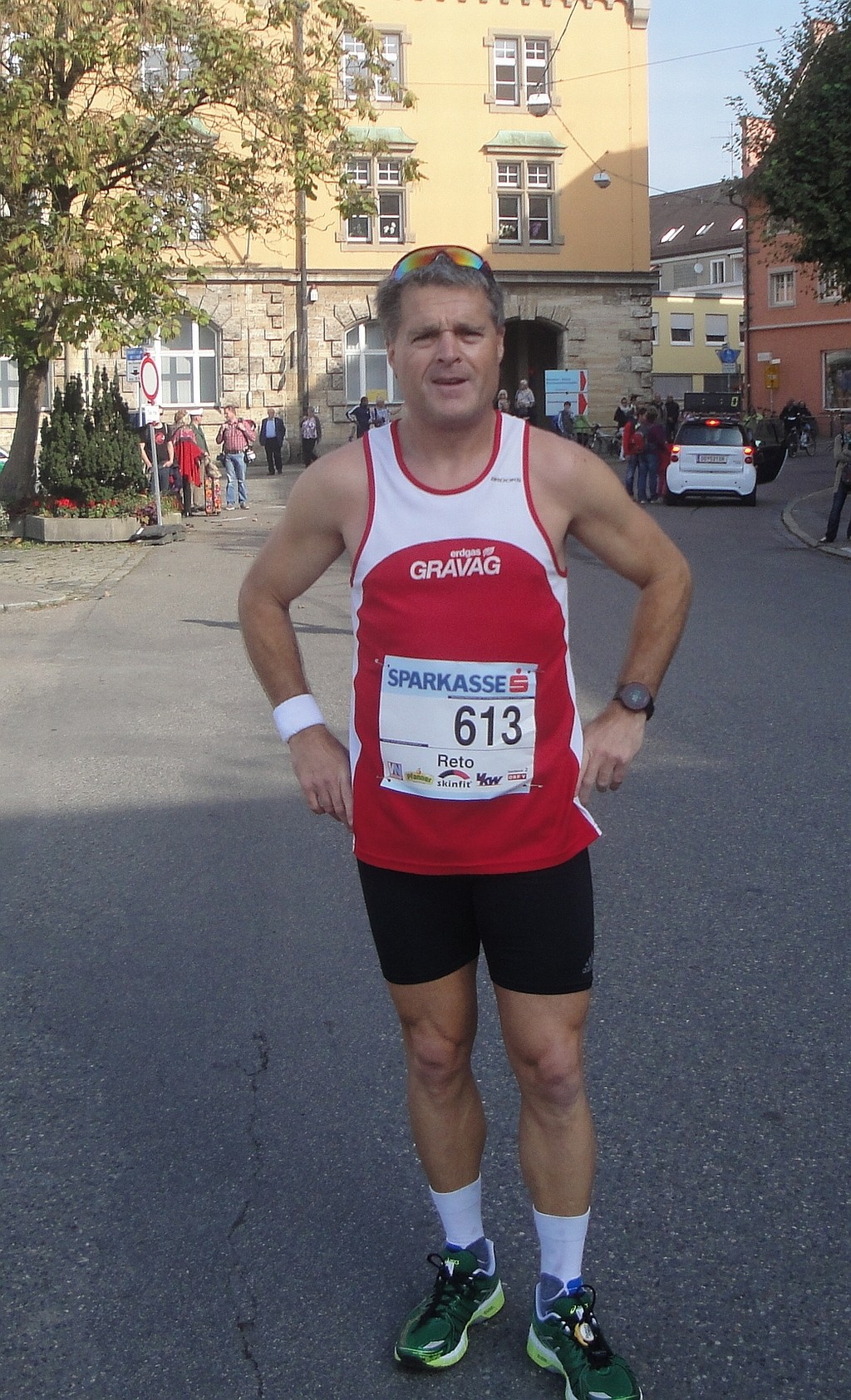 Auch Reto kann die Marathonstrecke schon beinahe blind laufen