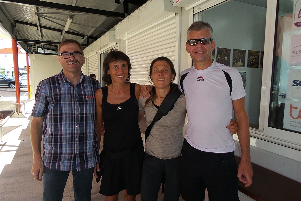 Denise Zimmermann und ich, wir sassen im gleichen Flieger, wurden von Franziska und Marcel Haener auf dem Flughafen abgeholt