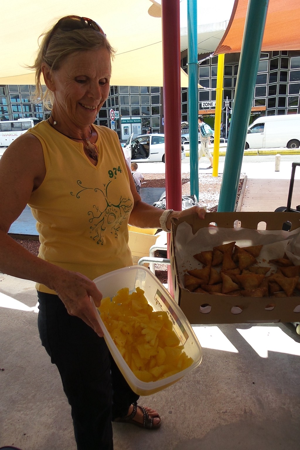 Das OK empfing die Läuferinnen und Läufer am Flughafen mit einem Apéro
