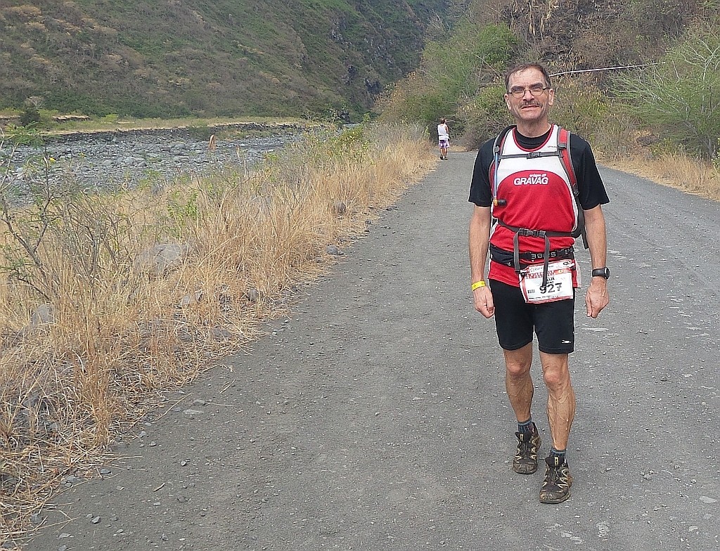 Eine normale Strasse, sehr selten als Laufstrecke vorgesehen