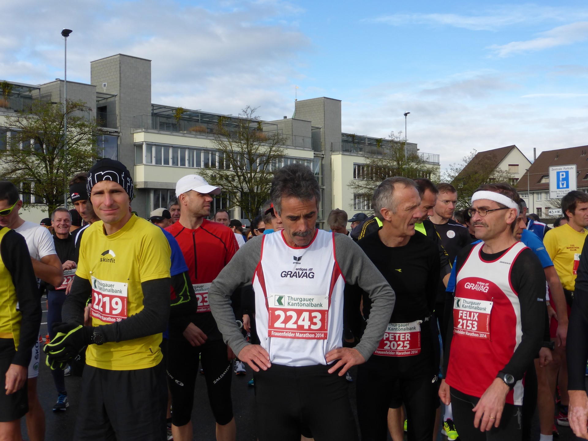 Letzte Konzentration vor dem Start