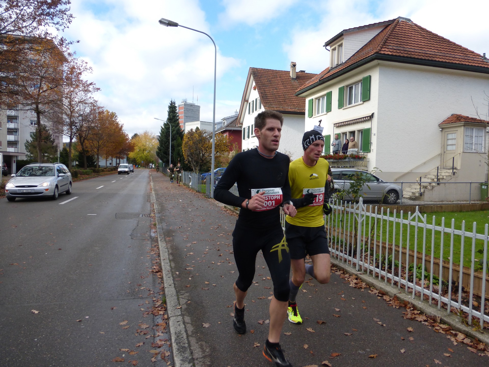 Christoph und Christoph die Spitze des Marathons