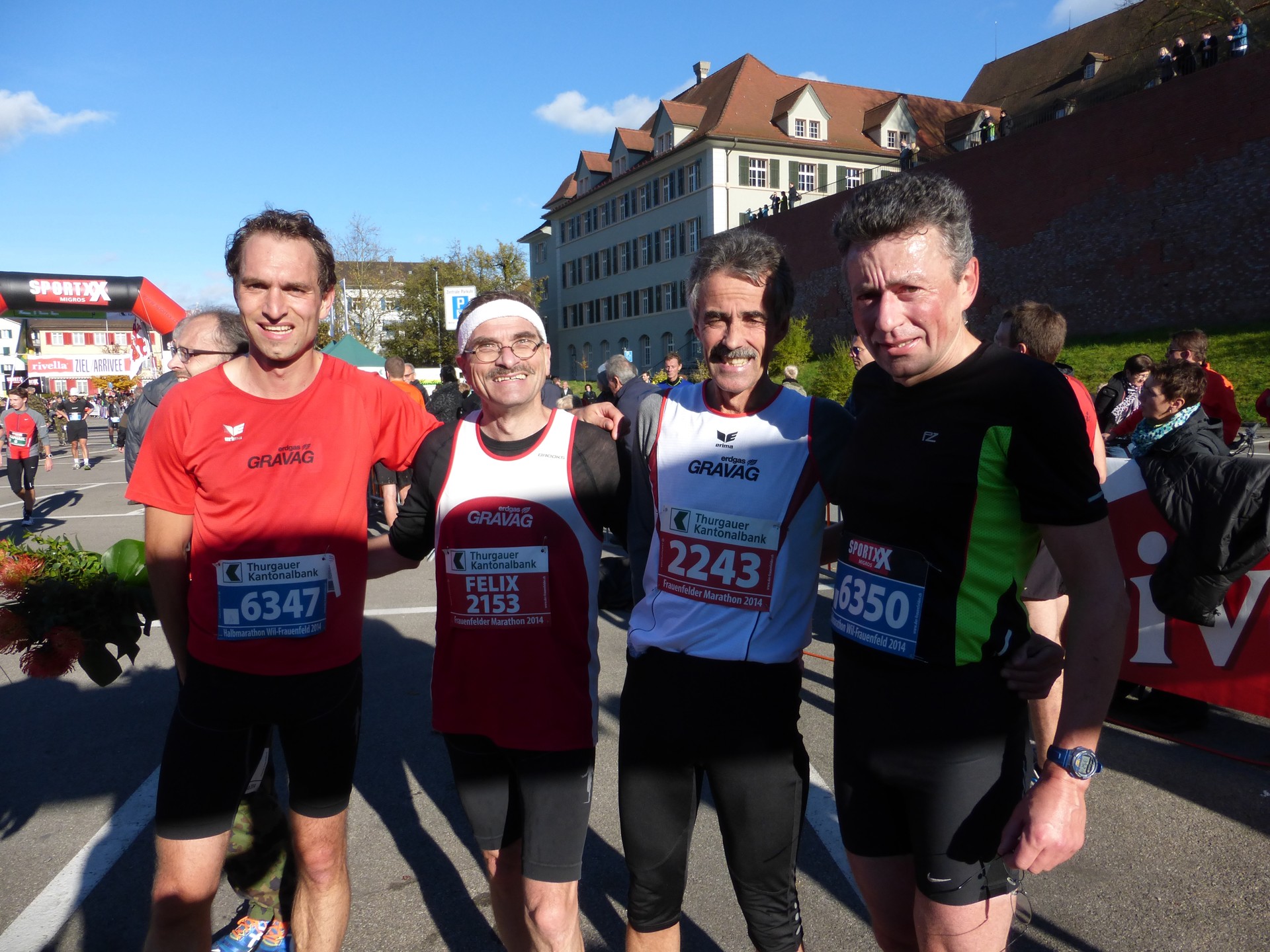 glückliches MILA-Quartett im Ziel