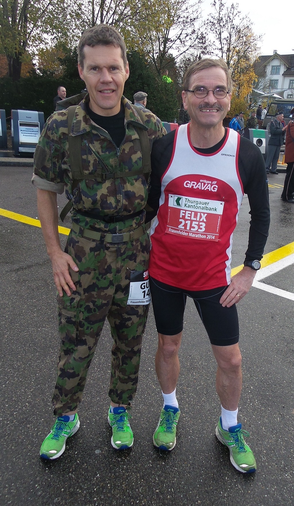 Felix und Guido vor dem Start