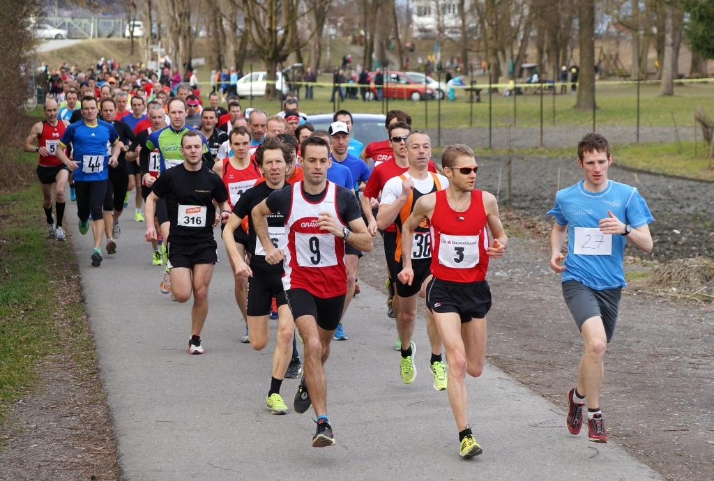 Zum Teil finden die Läufe bei frühlingshaften Temperaturen statt ………