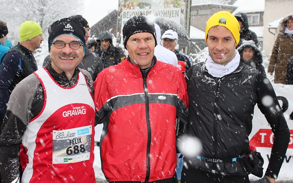 Felix, Guido und Mathias gut gelaunt vor dem Start