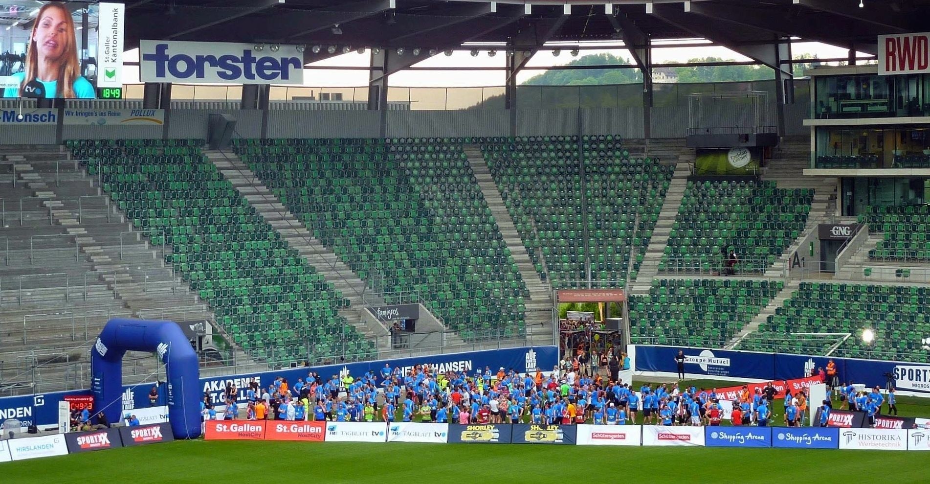 … bis zum Zielbogen