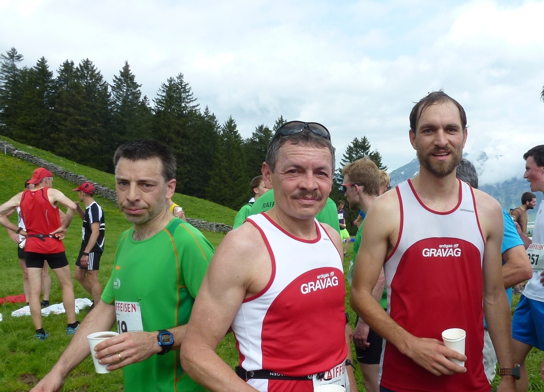 OK-Präsident Roland Müller mit Roli und Ramon