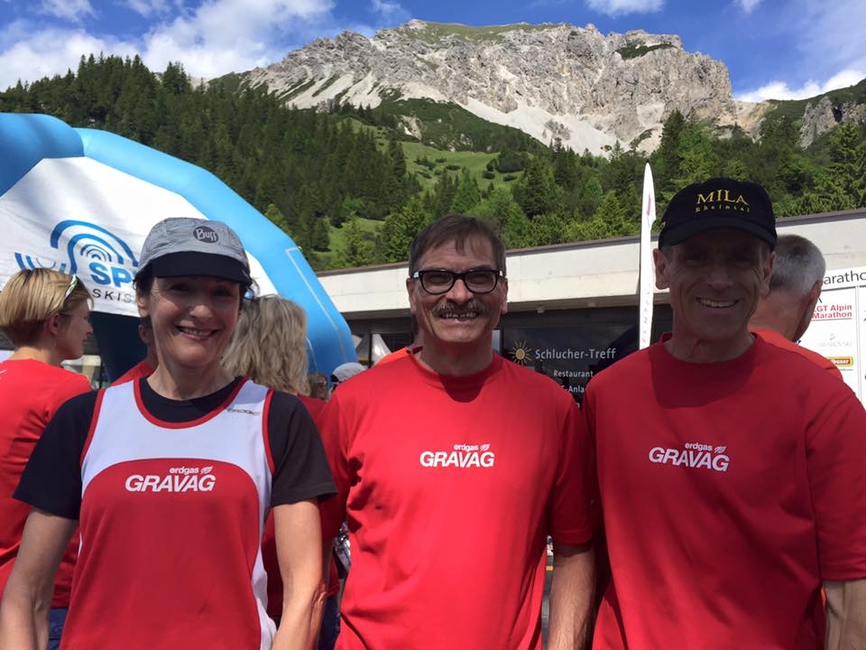 Rina, Felix und Berni im Ziel