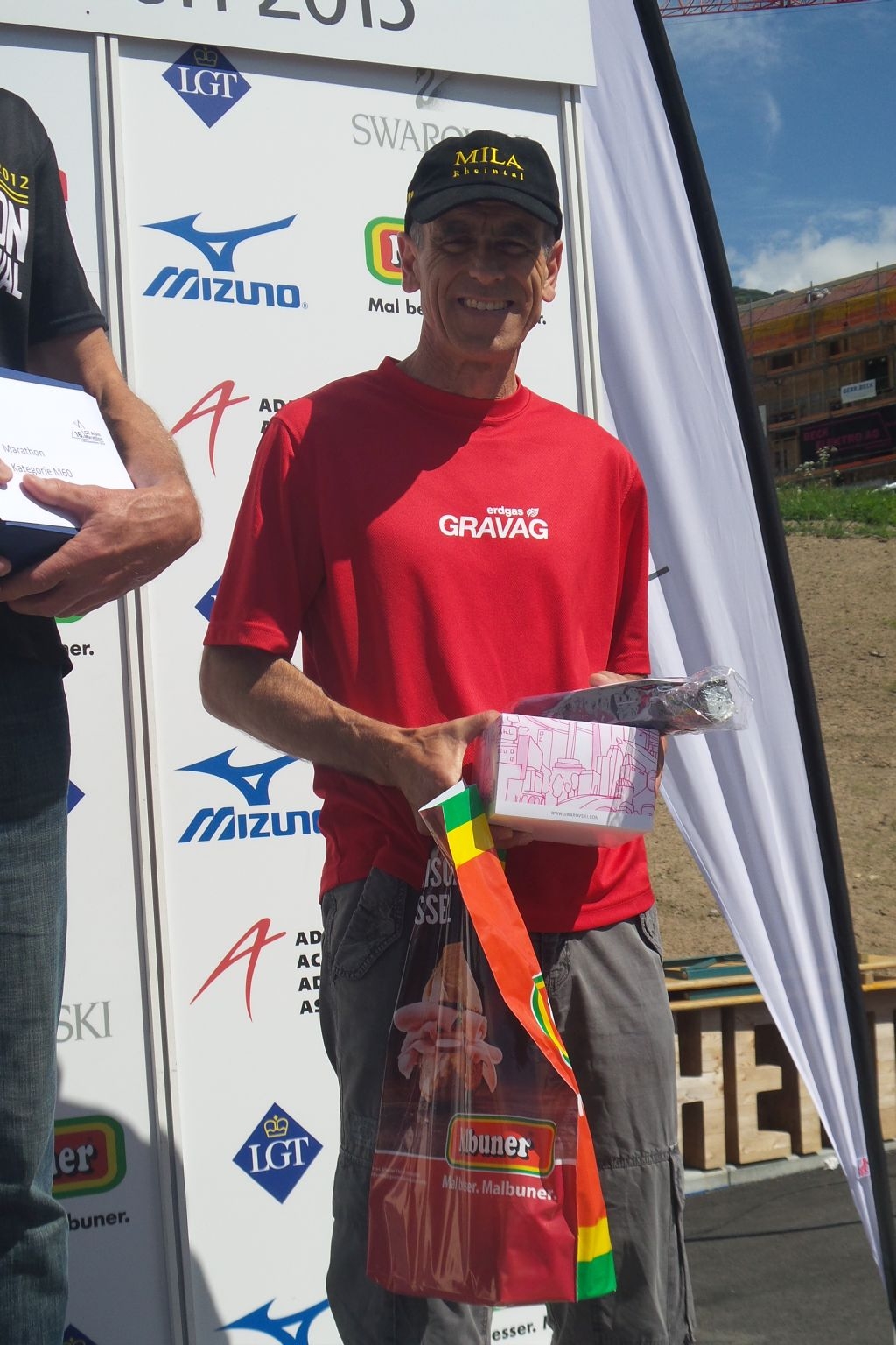 Berni auf dem Podest