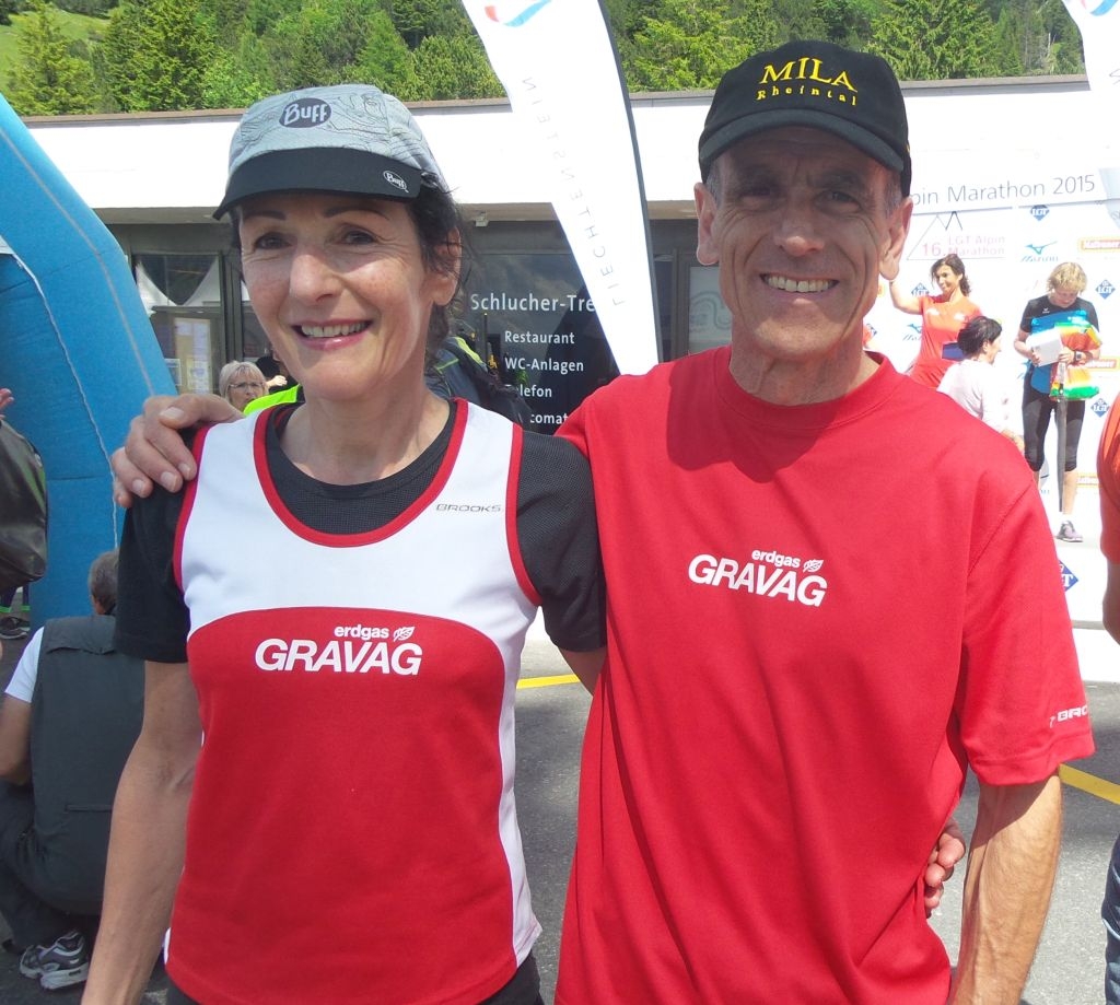 Rang zwei und drei in der AK M/W 60: Rina und Berni