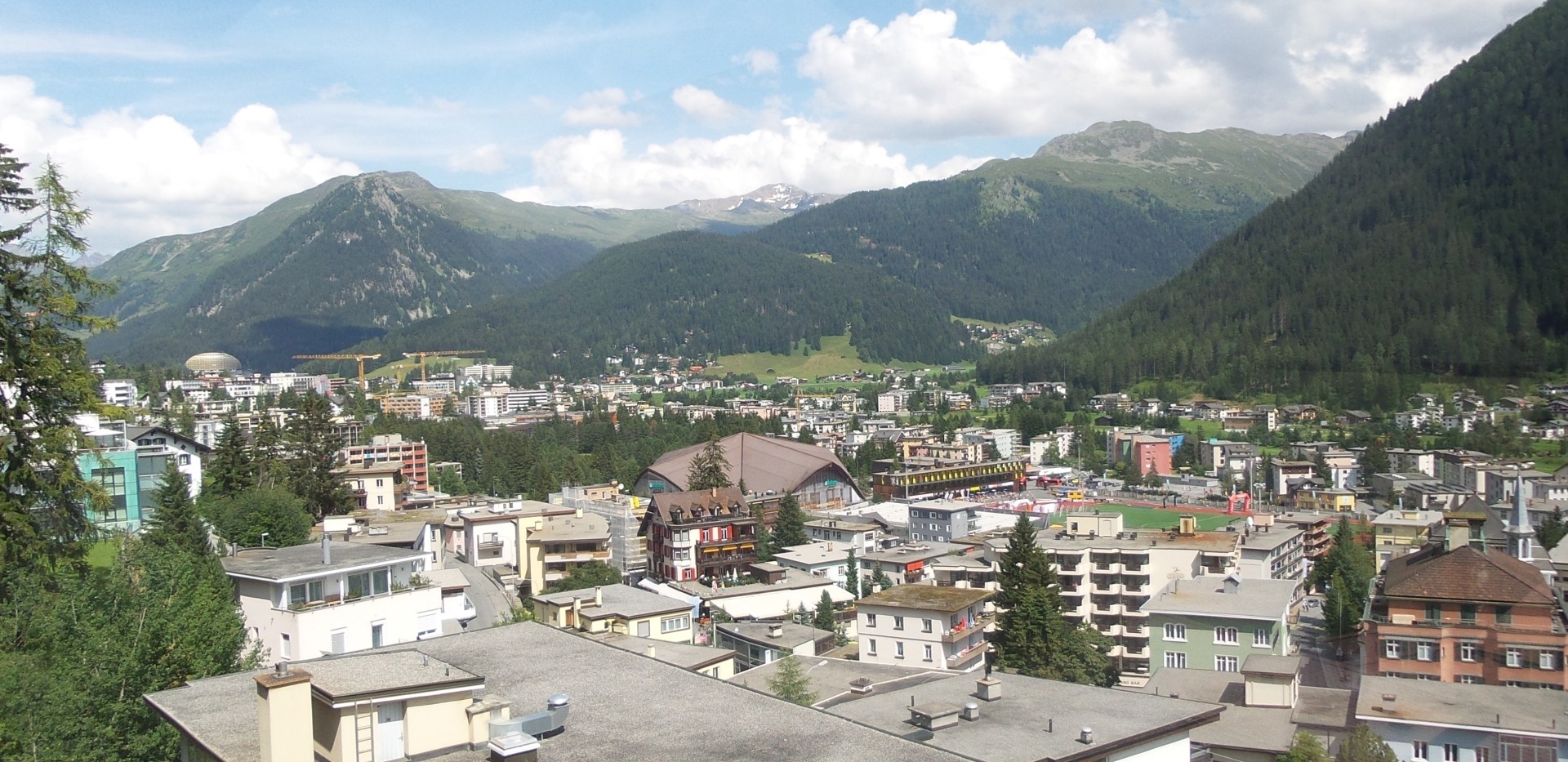 Das Stadion bei der Eishalle ist für die meisten Strecken das Ziel.