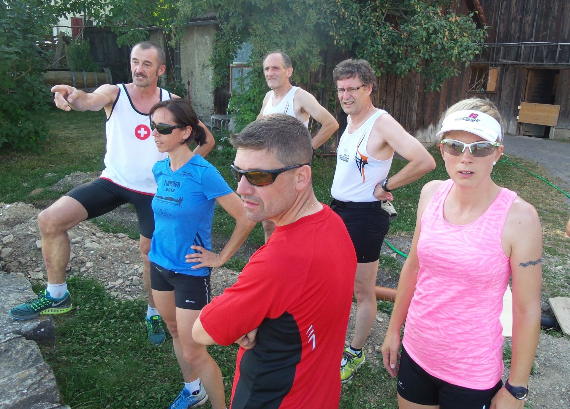 Blick hinunter …..