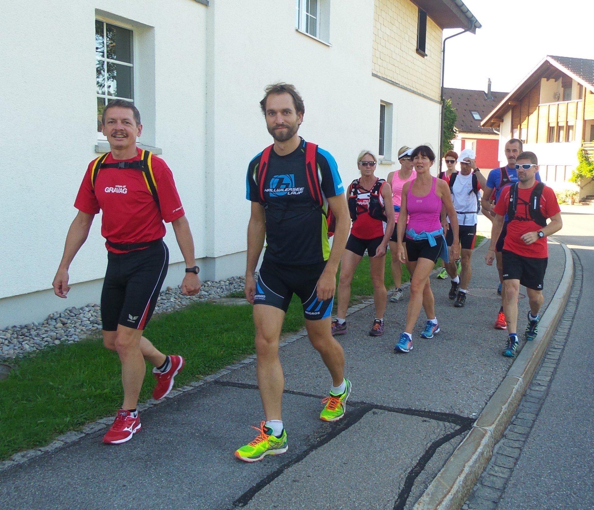Abmarsch in Weissbad Richtung Schwende