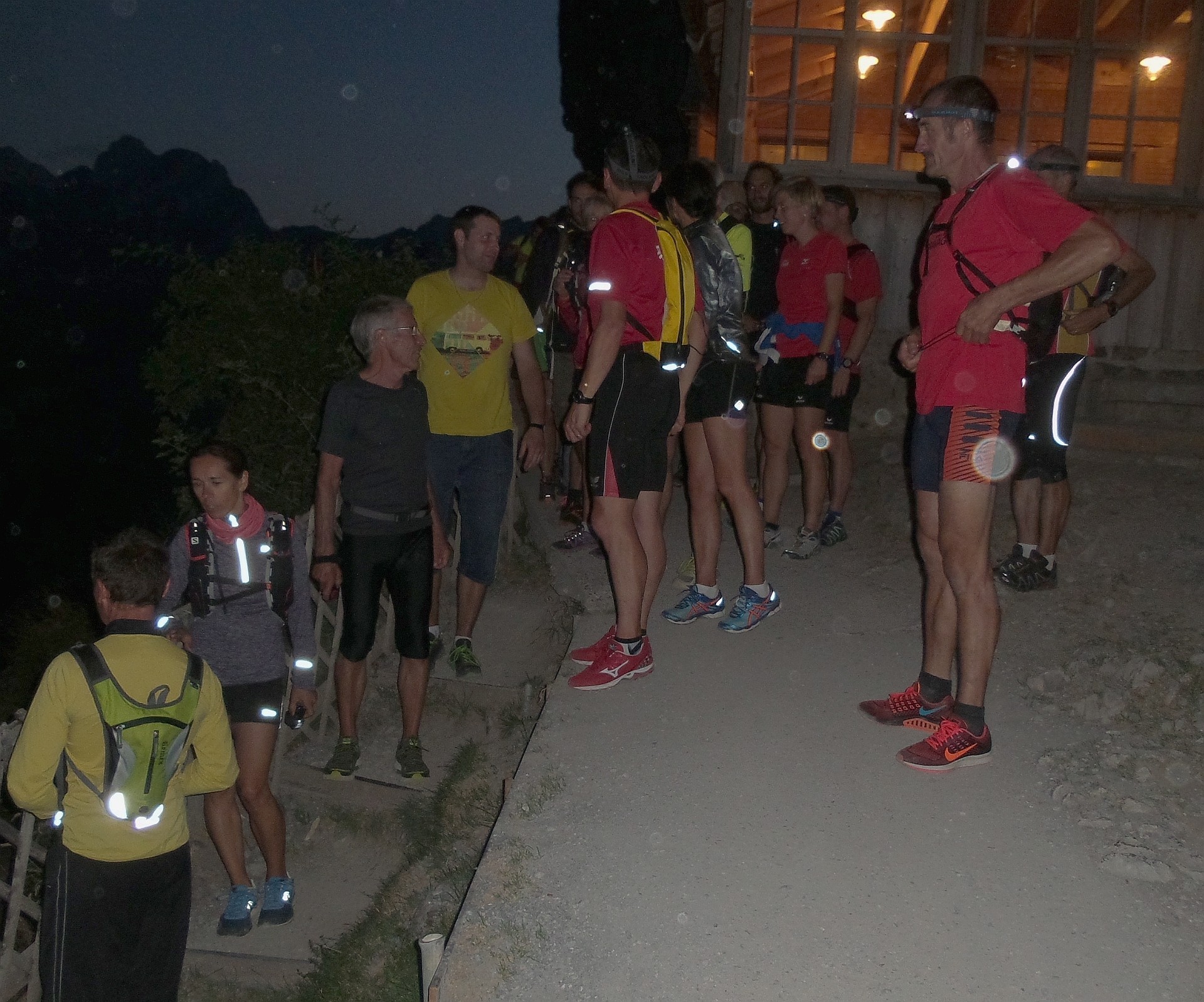Aufbruch retour nach Weissbad nach Einbruch der Dunkelheit