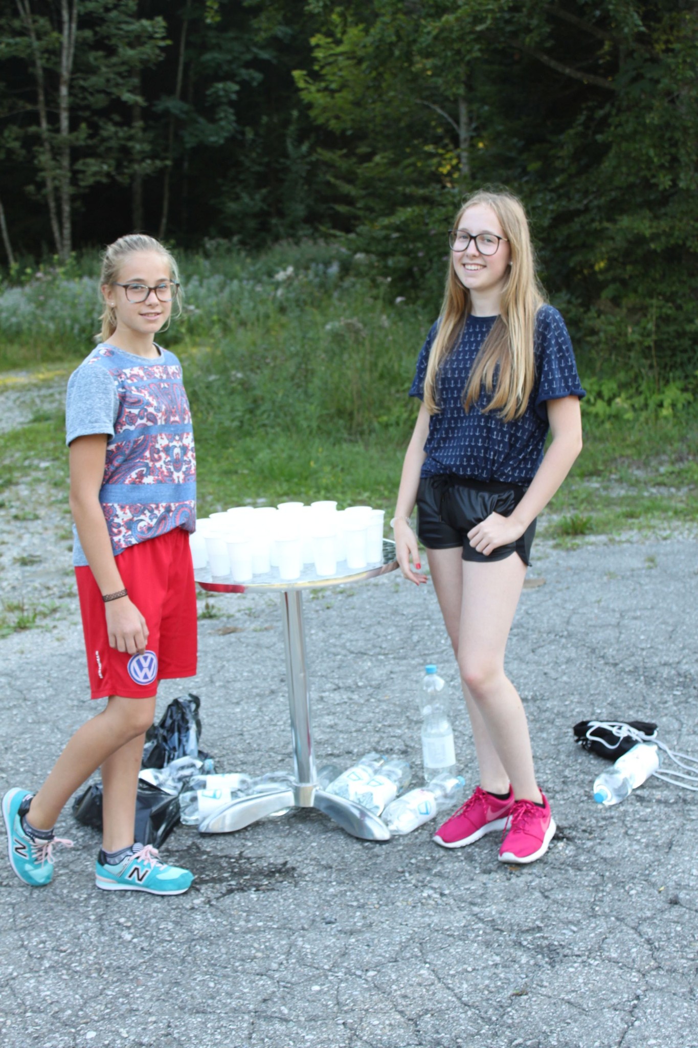 Zwischenverpflegung bzw. Getränke waren bei dem heissen Wetter sehr gefragt