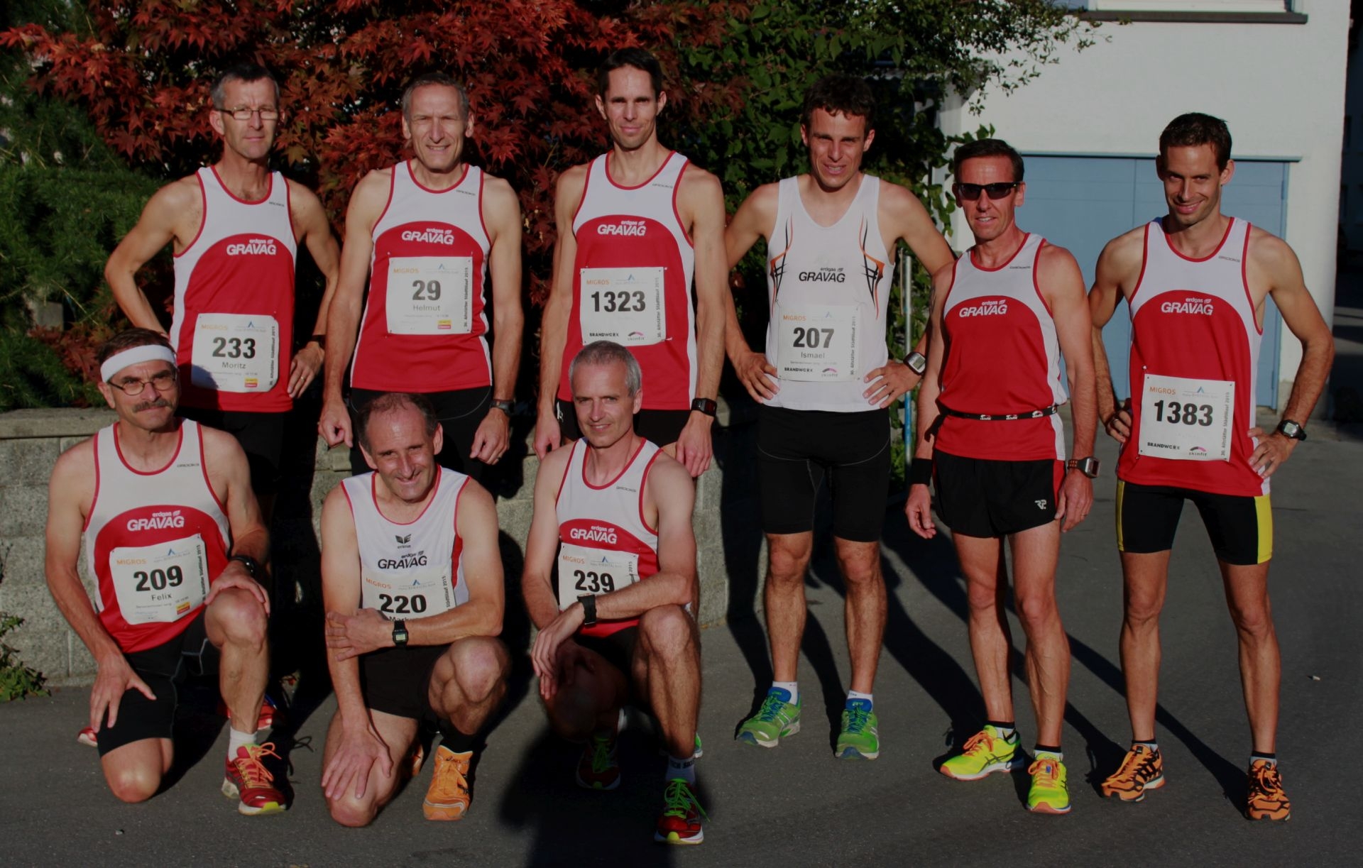 Milas vor dem Start zum Rennen über 8,9 Km