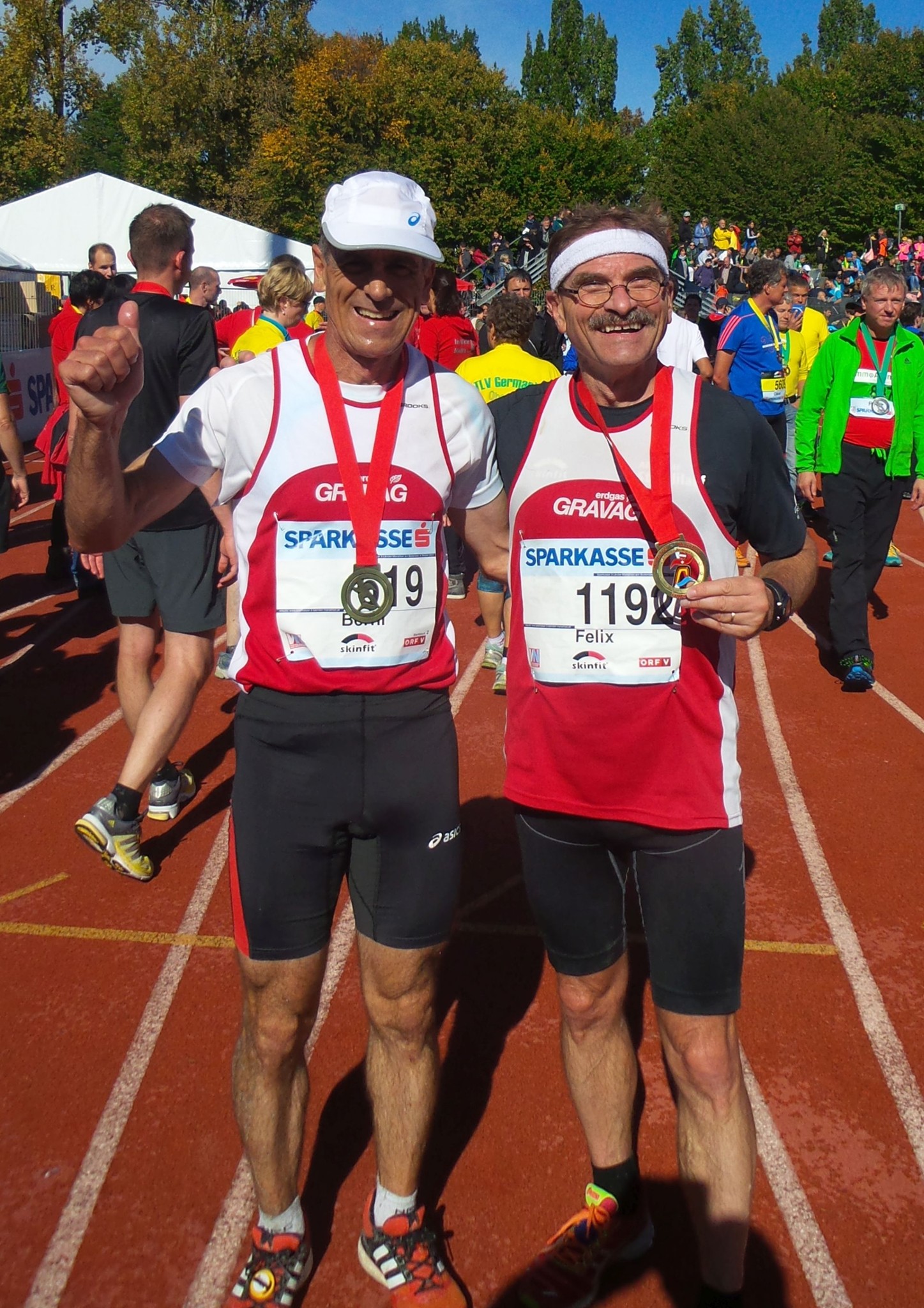 Berni und Felix: Glückliche Finisher