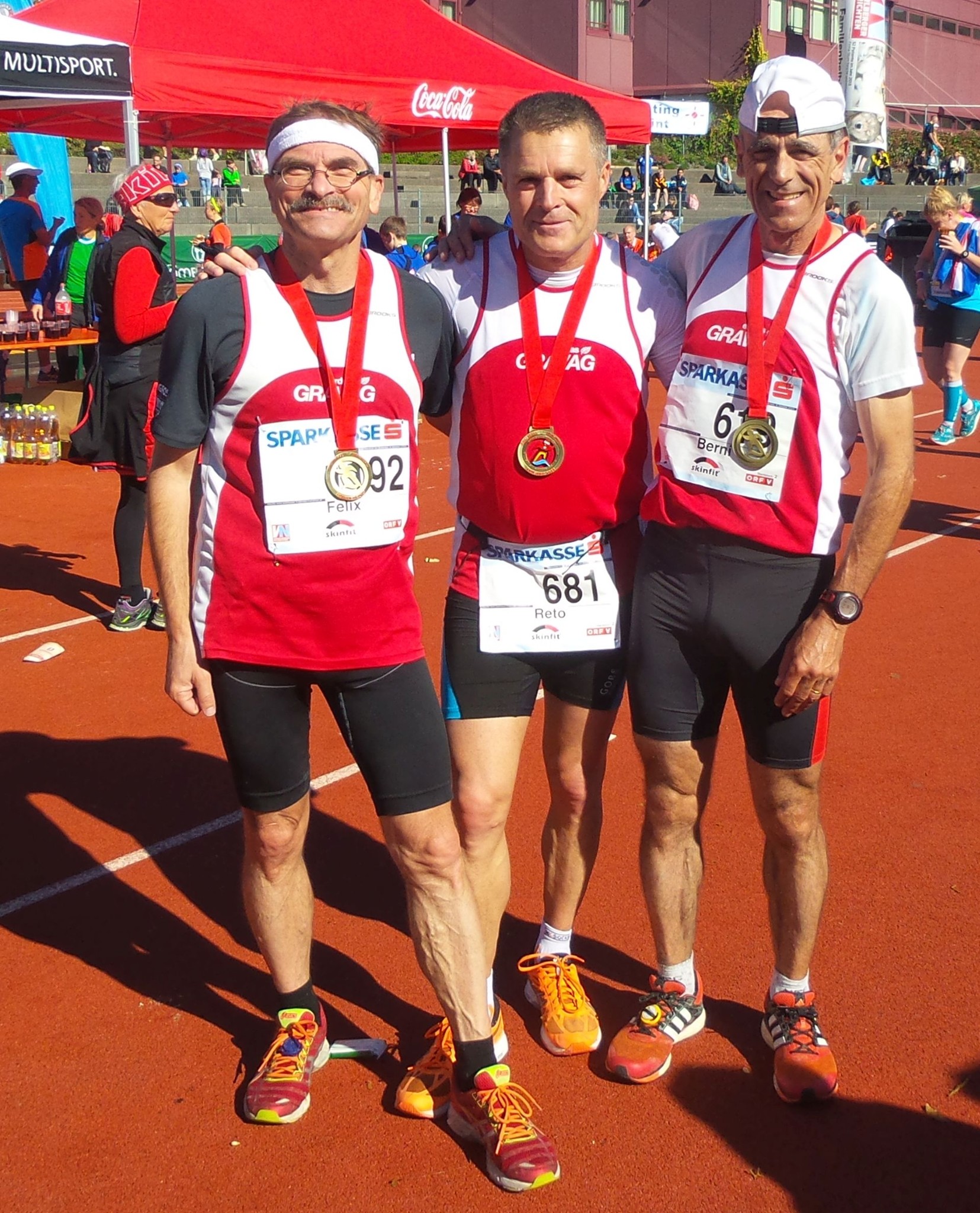 Die drei Mila-Marathon-Helden