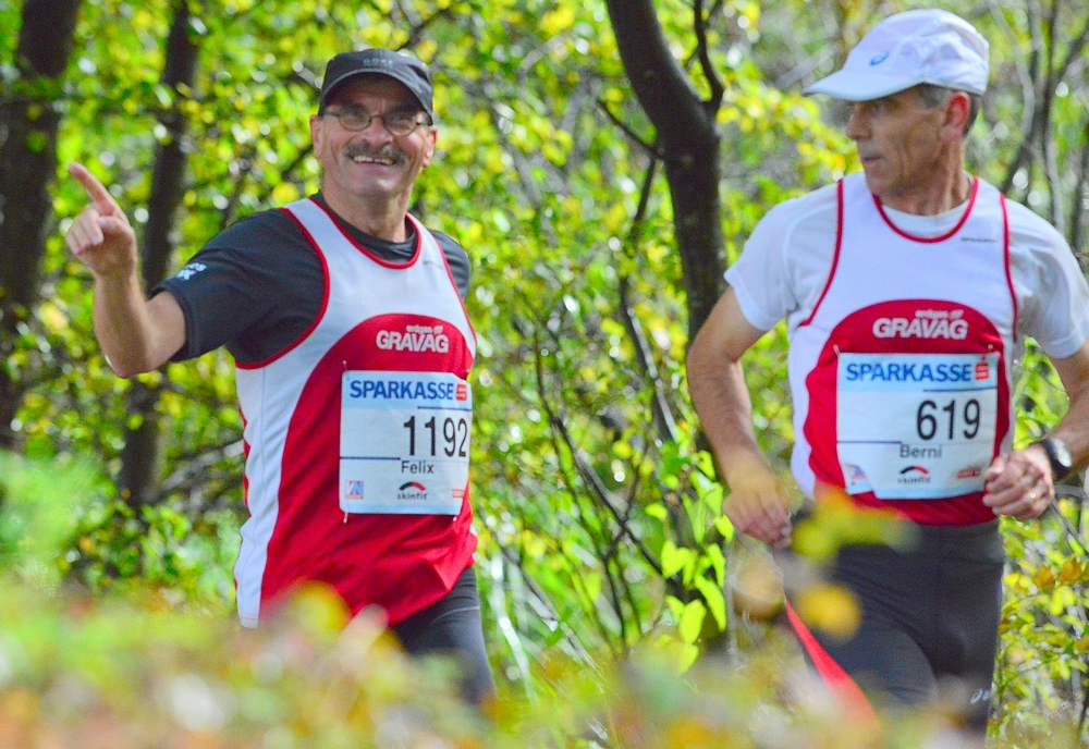 Felix und Berni laufen bis Km 30 zusammen