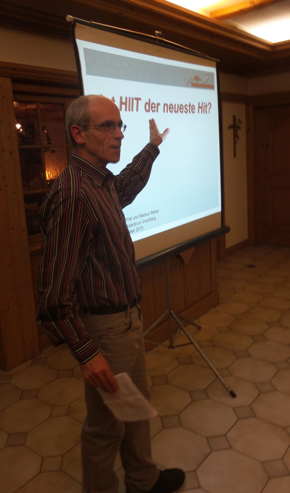 Vortrag zum Thema HITT begrüsst er die ……
