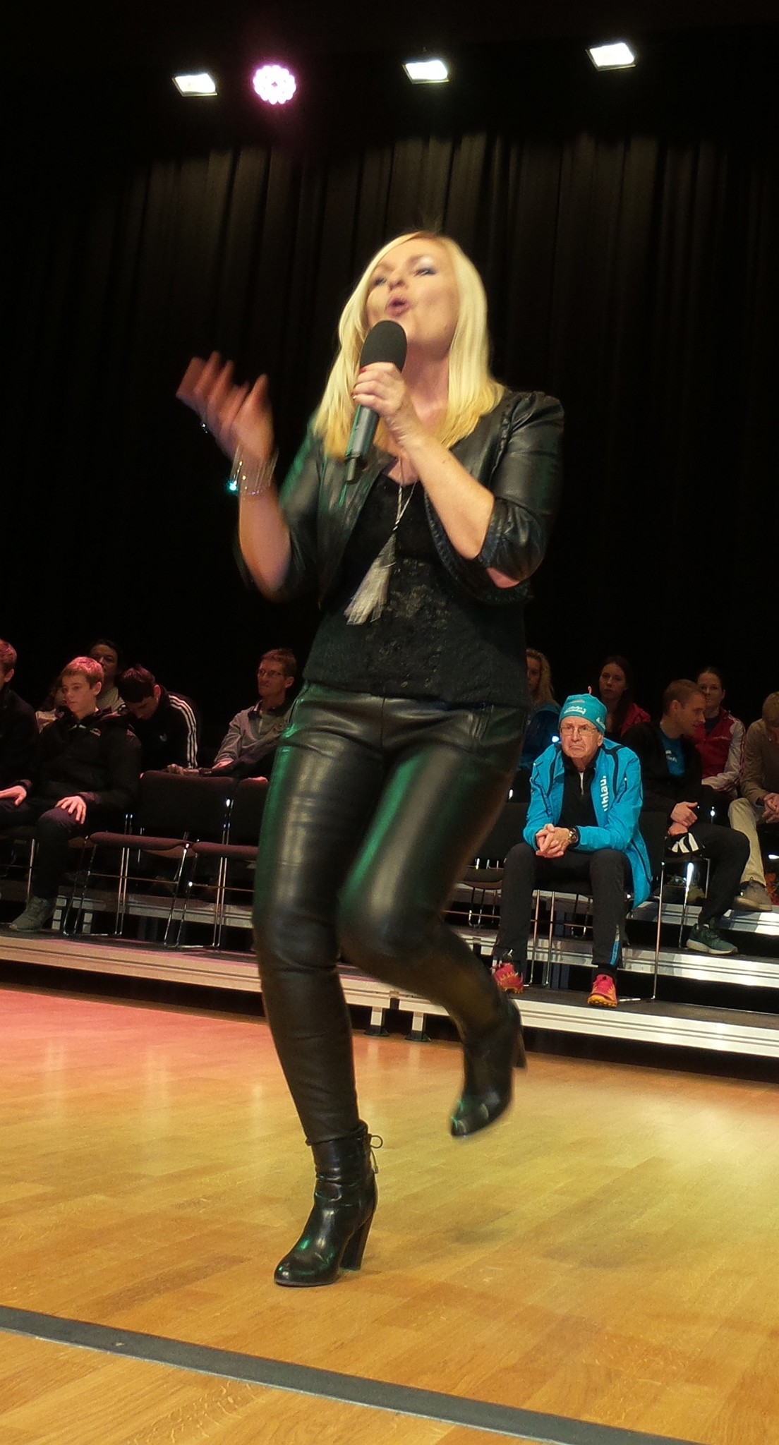 Sie umrahmte mit ihren Songs die Siegerehrungen