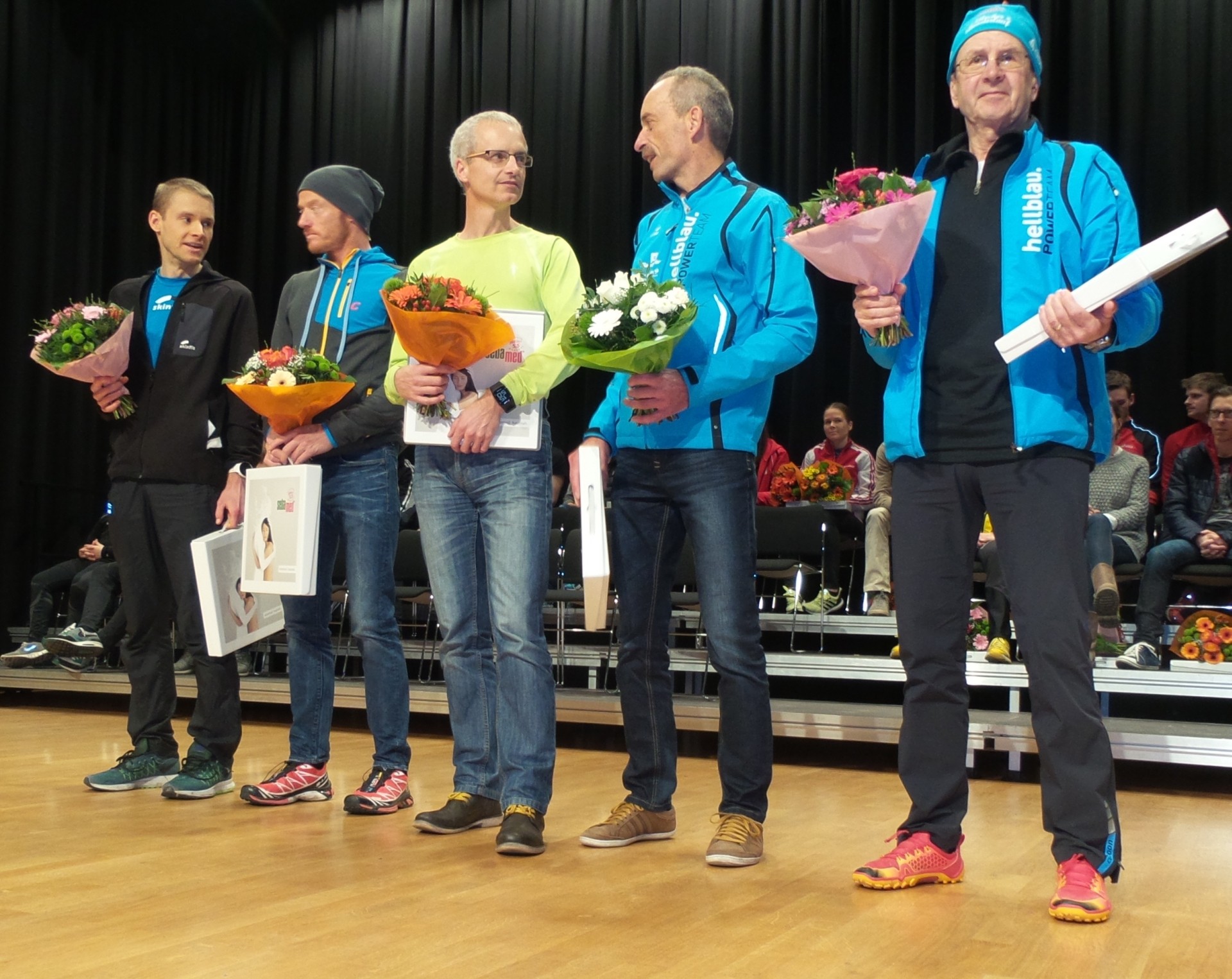 Die Klassensieger bei den Männern mit Andreas