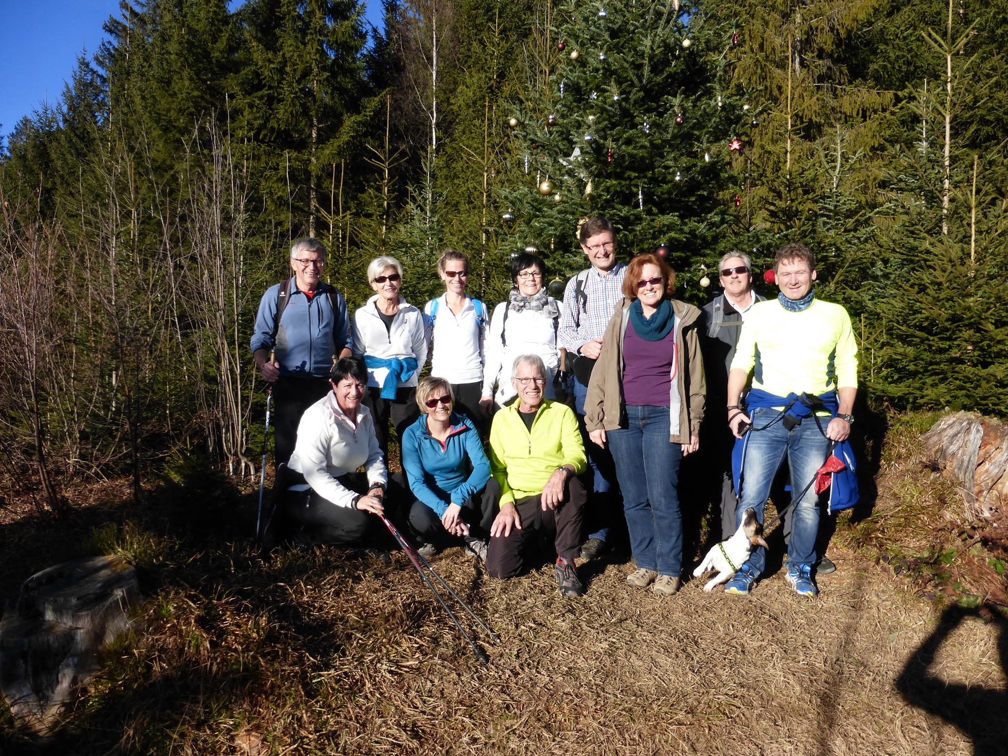 Gruppe 2 beim Christbaum