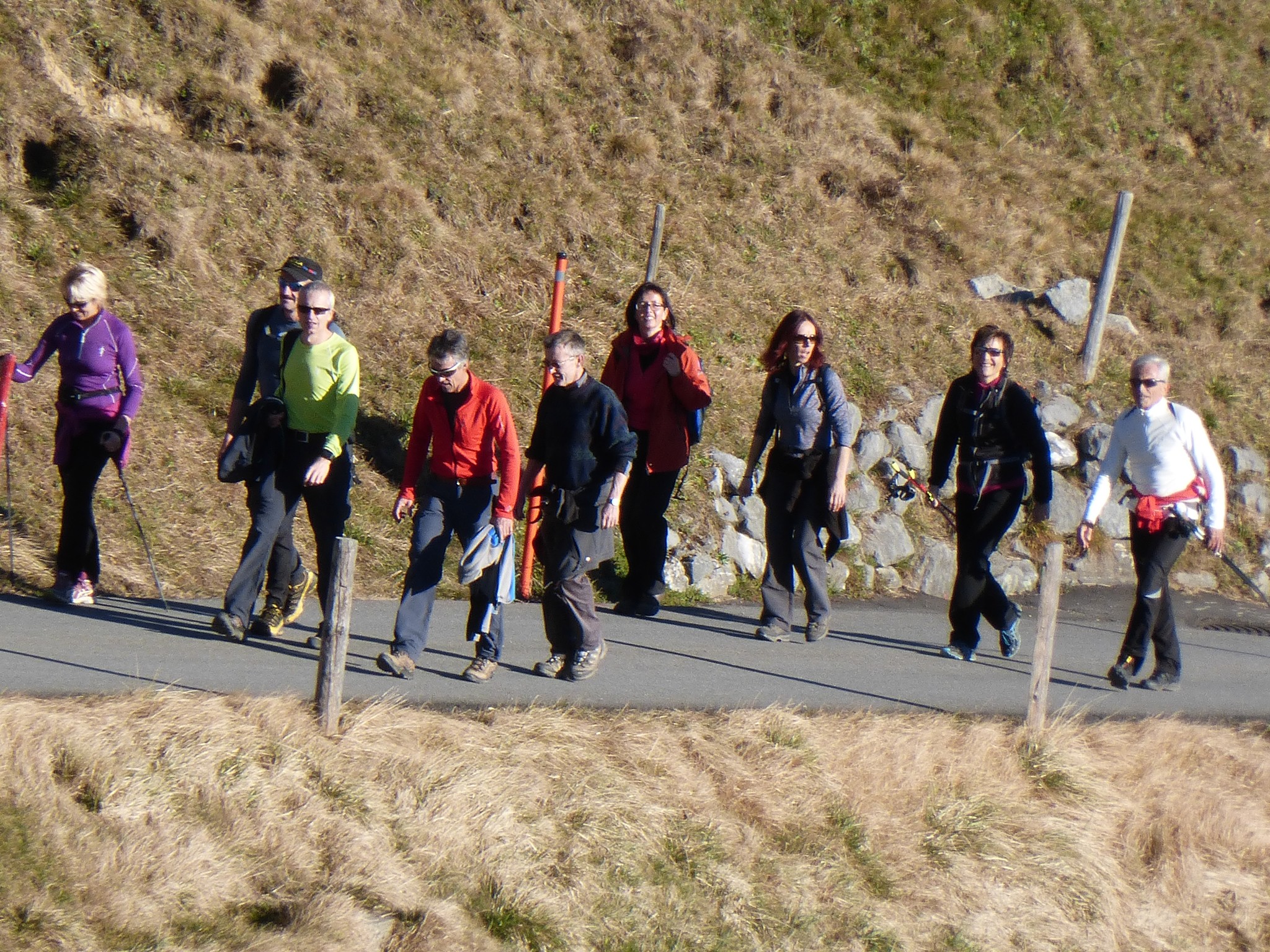 Gruppe 1 im Anmarsch