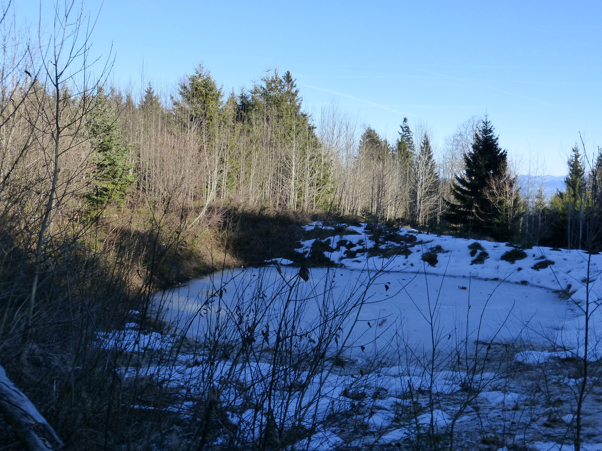Schnee auf dem Surugge