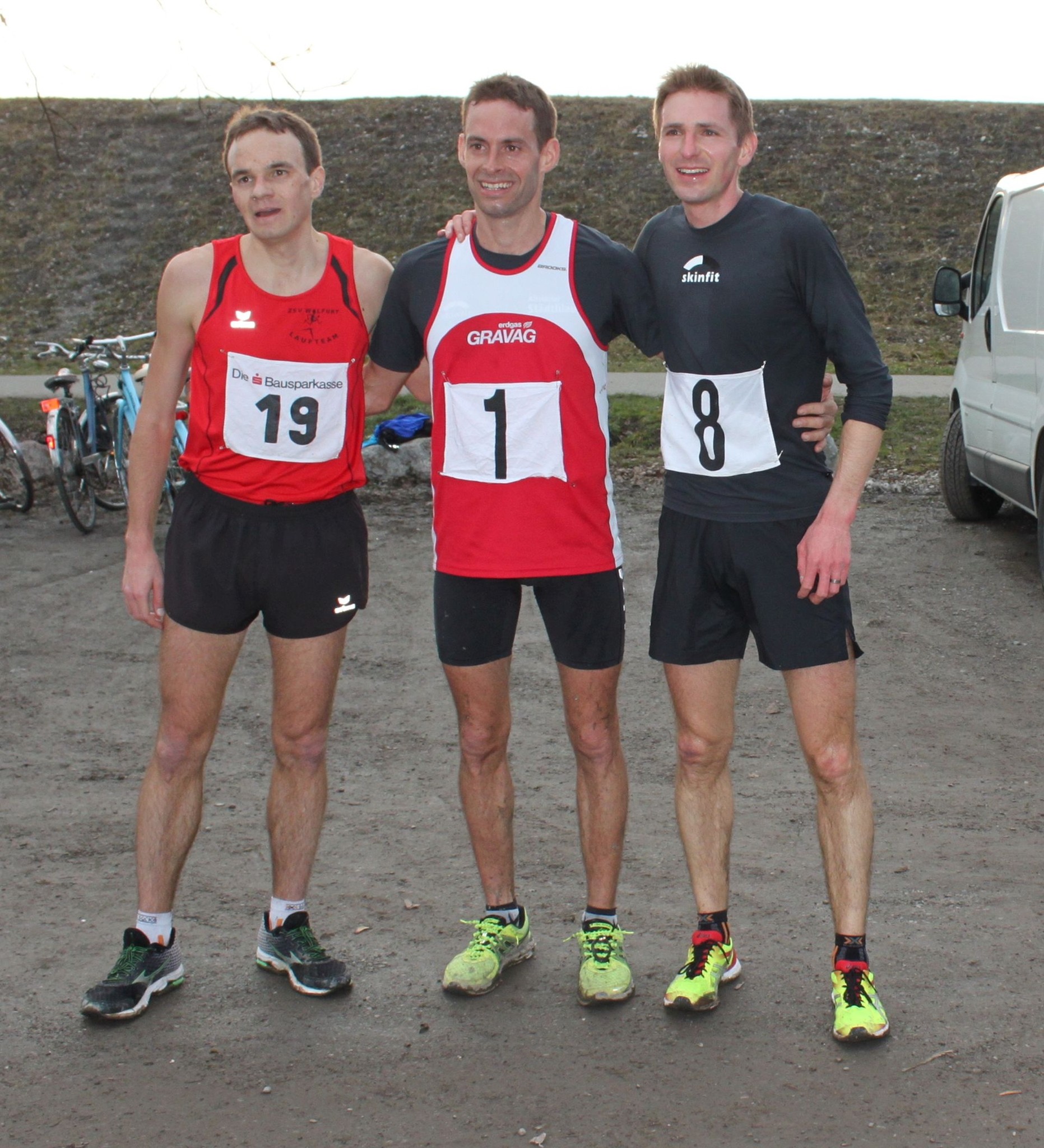 Das Podest im Hauptlauf über 18 Km