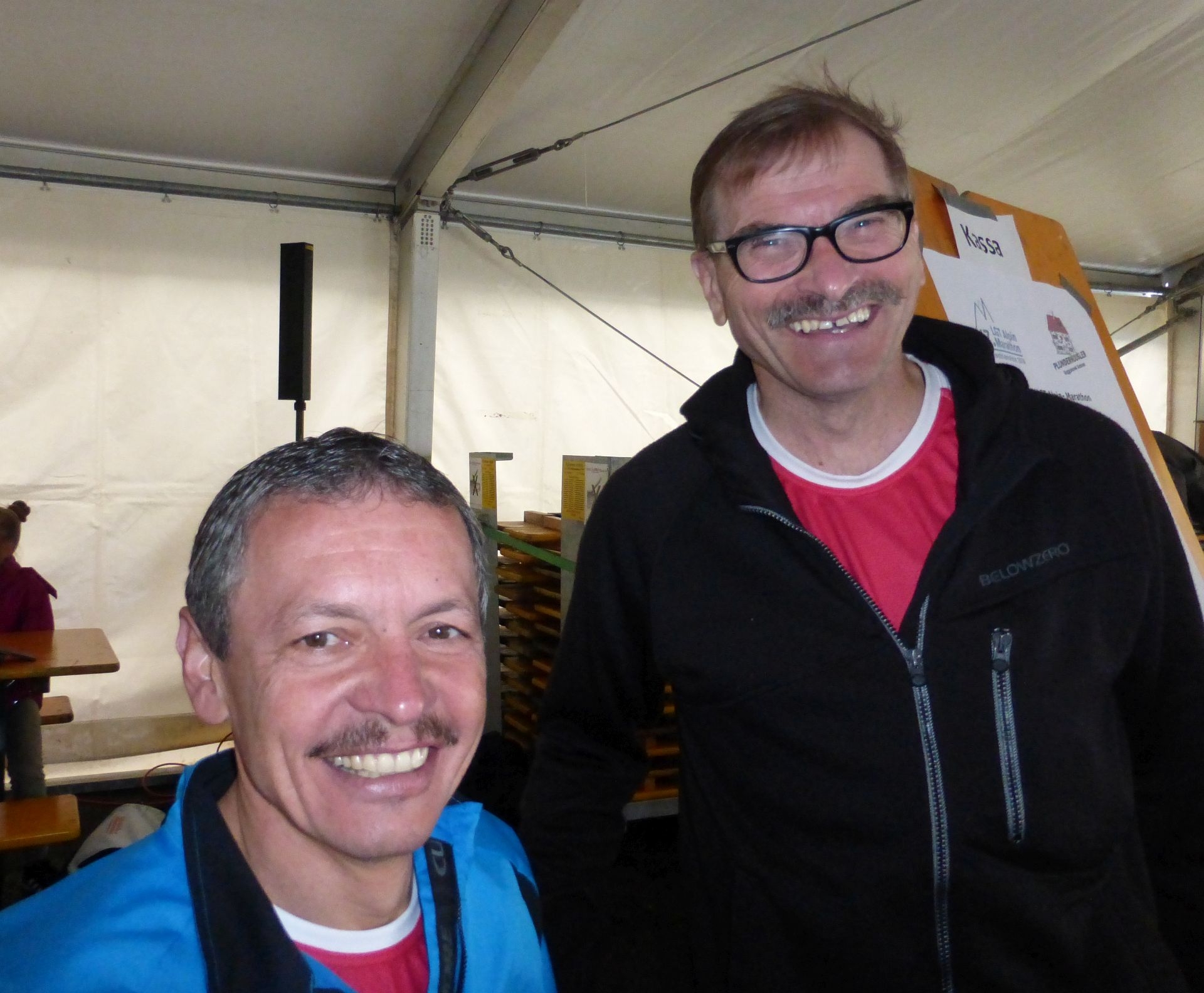 Freuen sich auf das Podest: Roland und Felix