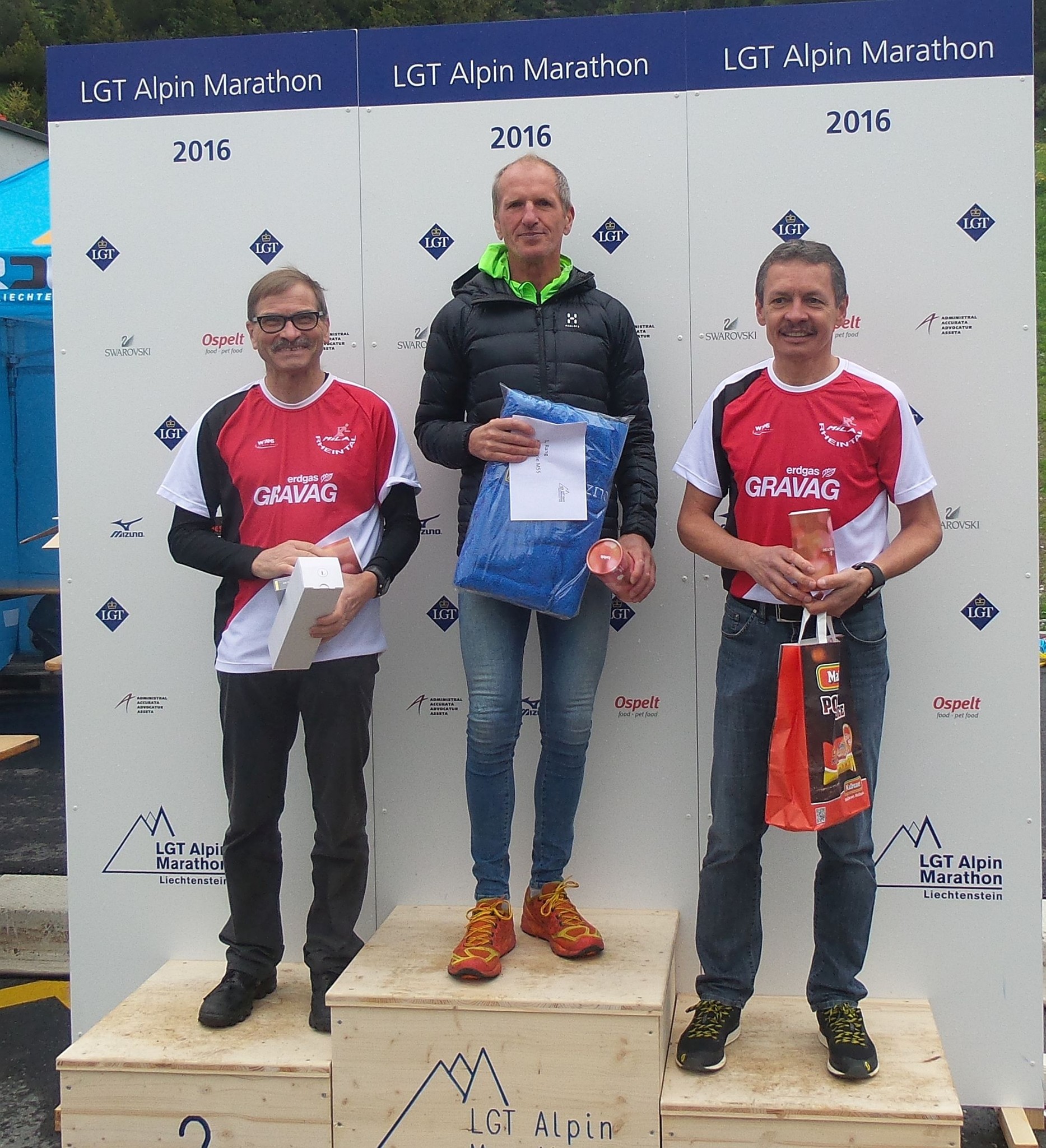 Rang zwei für Felix und Rang drei für Roland im Marathon AK M55